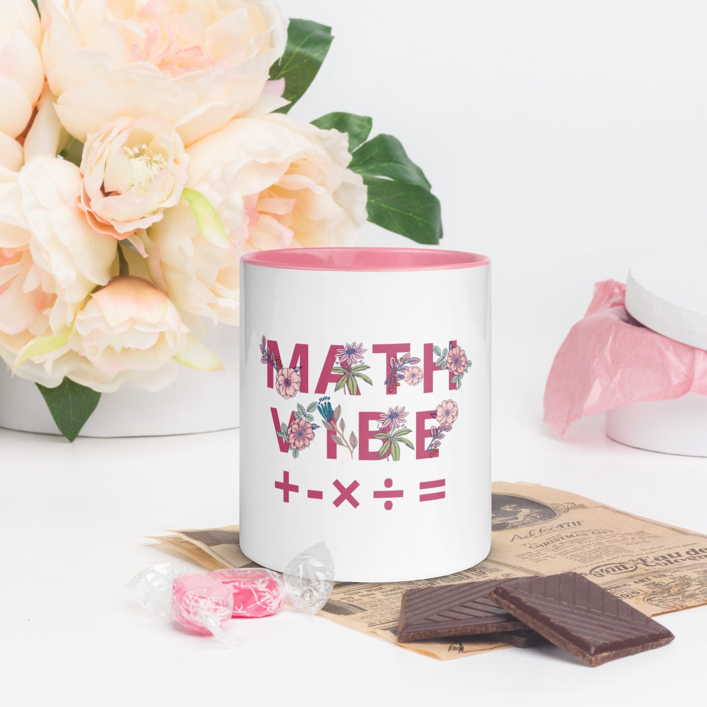 Math Vibe Mug with Color Inside