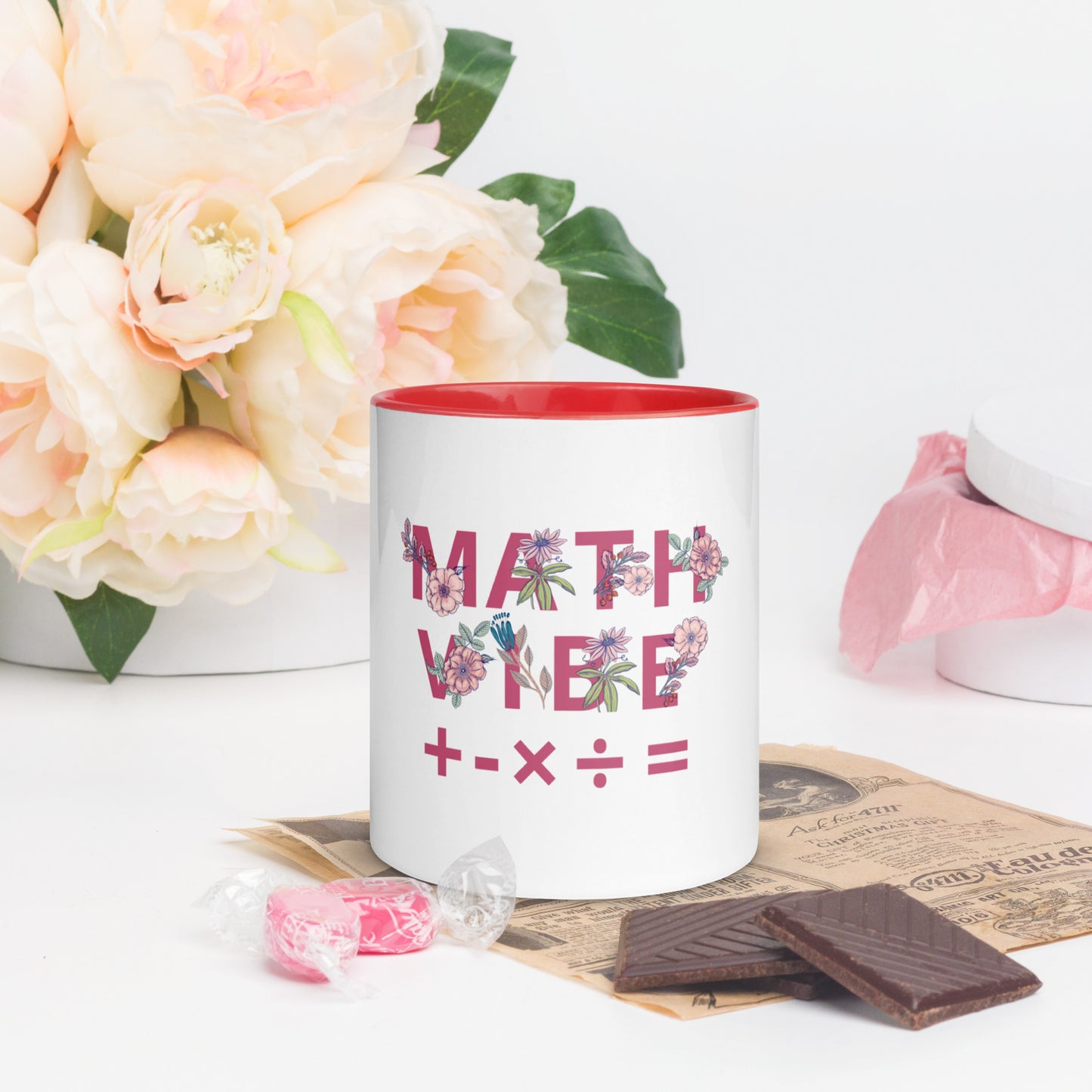 Math Vibe Mug with Color Inside