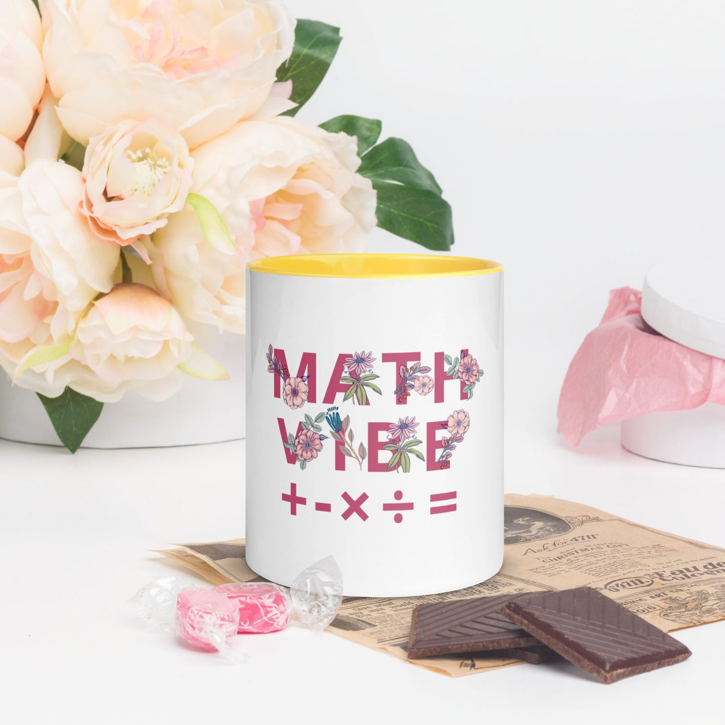Math Vibe Mug with Color Inside